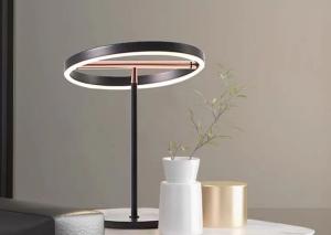 China Elegant Home Decor Contemporary Gold Luxury Long Led Simple Table Lamp For Bedroom on sale