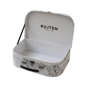 China Map Decorative Keepsake Storage Suitcase Gift Box Hamper With Lid on sale