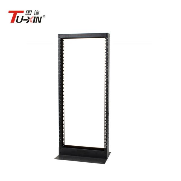 Cheap 2 Post Network Open Frame Server Rack Cold Rolled Steel Power Coated Surface for sale