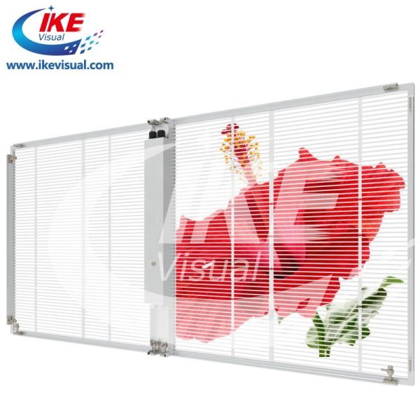 Cheap Window Display Fixed LED Screen P5 Transparent Outdoor Energy Saving for sale