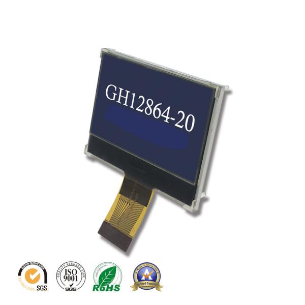 Cheap COG FPC 128x64 Monochrome LCD Module FSTN 30Pin Grey Graphic LCD 2 Inch for sale