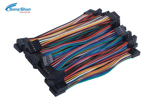 Cheap PVC Jacket Ribbon Cable Assemblies , Dupont Connector Cable Assembly for sale