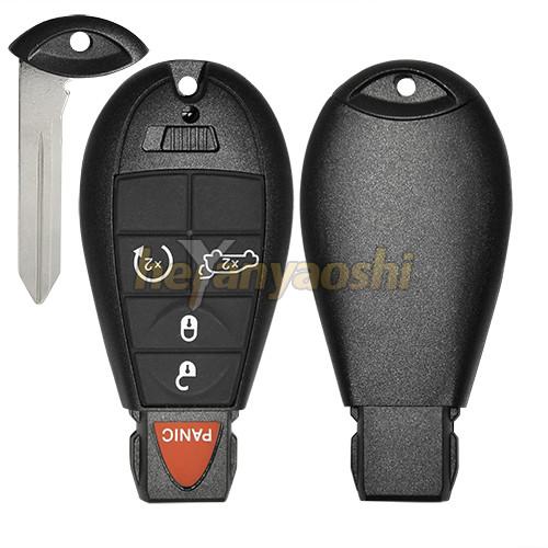 Cheap Chrysler 5Buttons Smart Key Shell with Emergency Key Insert for sale