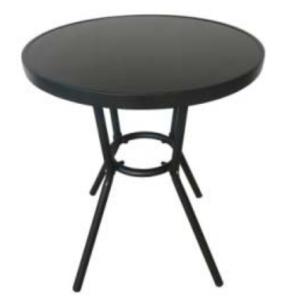 Customized Dia 60cm Steel Outdoor Round Table KD Structure