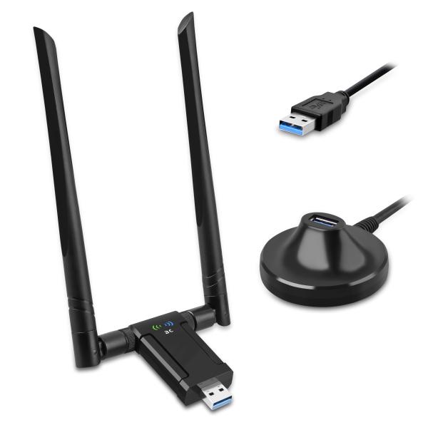 Cheap RTL8812BU USB WIFI Receiver Dongle 1200m External Usb Dual Band Wireless Adapter for sale