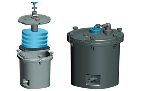 Cheap Biological Pond Bio Filter Pond Filtration System Vertical Type 25L for sale