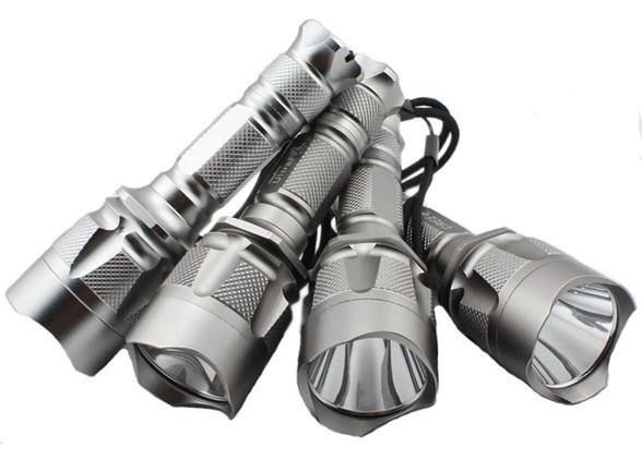 Cheap Rechargeable Cree LED Flashlight , Led Diving Torch with Aluminium Alloy Body for sale