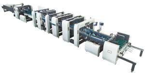 Automatic Folder Gluer Machine Equipment Inline With Scanner