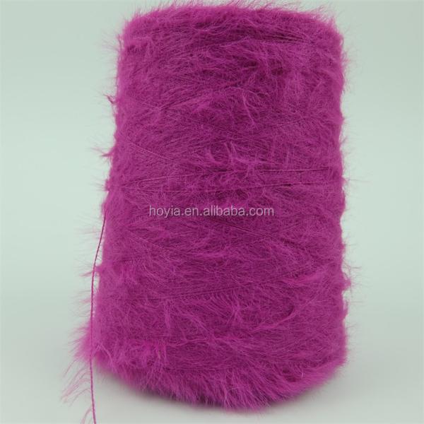 Cheap Soft Fur Feather Angora Rabbit Yarn Soft Wool Yarn for sale