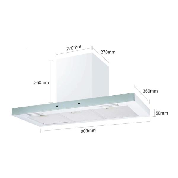 Cheap 18/20m3/Min T Shape Chimney Hood 30 Inch Range Hood Customized for sale