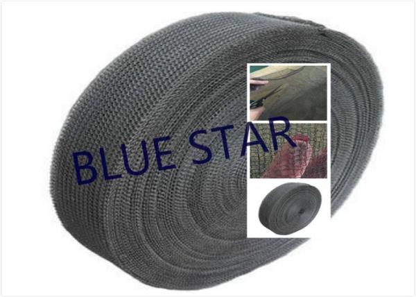Cheap Pure Titanium Filter Knitted Mesh 0.2 / 0.25mm Wire For Sea Water Desalination / Air Filter for sale