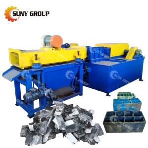 China PLC PC Touch Screen Control Waste Lead Battery Sorting Machine for Battery Scrap on sale