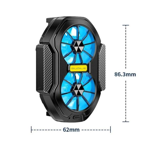 Cheap High-Speed Operation Cell Phone Cooler Quiet Turbine Fans And Noise-Reduction Design for sale