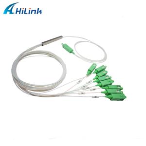 1x8 Optical Fiber PLC Splitter Low PDL With SC APC Connectors
