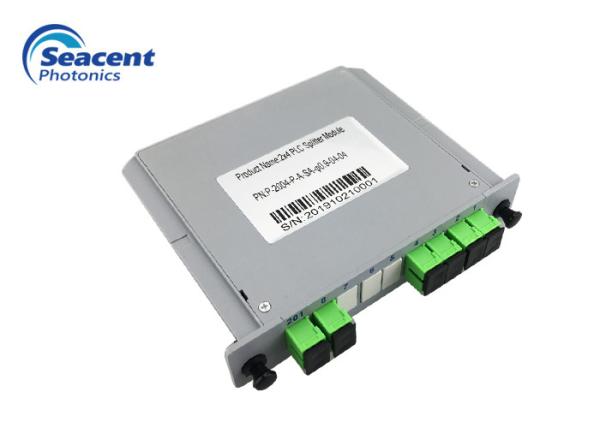 Cheap Compact design 7.8dB Cassette PLC Splitter 2x4 For Passive Optical Network for sale