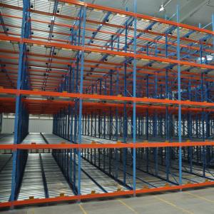 China Roller Conveyor Stacking Pallet Storage Racks / Steel Material Pallet Racking System on sale