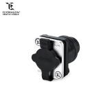 High Quality LED Screen Display Ethernet Dual Port Socket RJ45 Panel Mount
