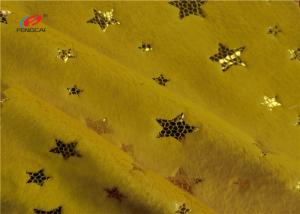 Foil Print Knitted Minky Brush Velboa Fabric 100% Polyester Super Soft For Garment