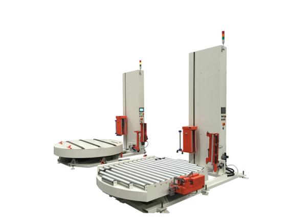 Electric Driven Skid Wrapping Machine , Auto Pallet Wrapper With Intelligent
