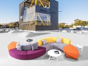 Best Modular Collaboration Space Furniture Collaborative Sofa Wooden Frame wholesale