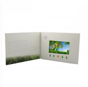 China Automatic Electronic LCD Video Greeting Cards USB Port 80-90 Mins Running Time on sale