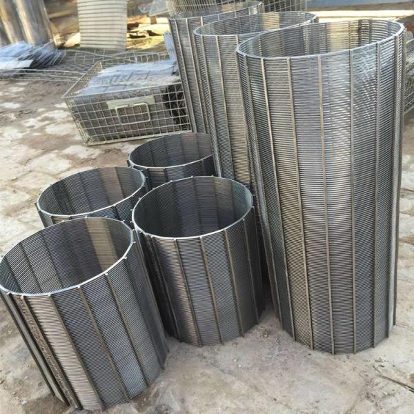 Cheap 304 Stainless Steel Wedge Wire Sieve Filter Mesh  v Wire Water Well Screens Customized Filter Rating for sale