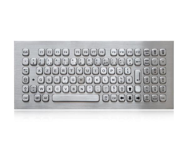 Cheap USB 97 Keys Stainless Steel Keyboard With Integrated Numeric Keypad for sale