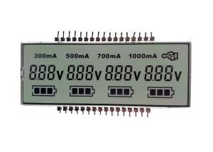 Best Custom Monochrome Gray FSTN 7 Segment Lcd Display With White LED Backlight wholesale