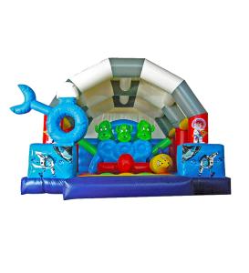 China Inflatable Round Circle Obstacles Course Bouncy Castle 5*4*4m on sale