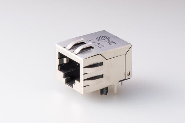 Cheap Full Shielded RJ45 Ethernet Jack  8P8C Single Port  Modular  With Transformer for sale