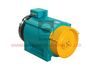 China Gearless Elevator IP33 16 Pole Lift Traction Machine With Torque Measuring System on sale