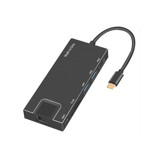Cheap 5 Gbps 4K HDMI TF Card Reader USB C Docking Station for sale