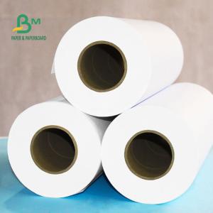 92% Whiteness 80gsm Plotter Paper Roll , Plain White Paper Roll For CAD Plotter 24'' X 150ft