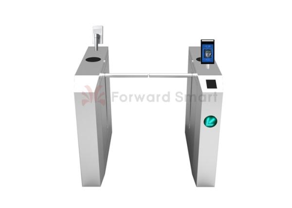 Cheap RS485 Single Drop Arm Face Recognition Turnstile for sale