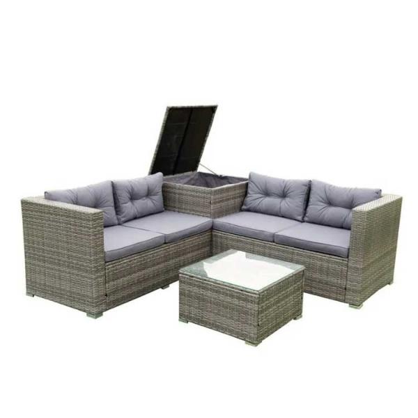 Cheap Wicker Patio Corner Sofa Set Customized Color Rattan Outdoor Furniture for sale