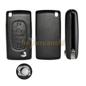 China Supplier Selling Citroen C2 C3 C4 C5  3 Button Flip Key Shell , Folding Remote Key Cover Trunk Button Case on sale