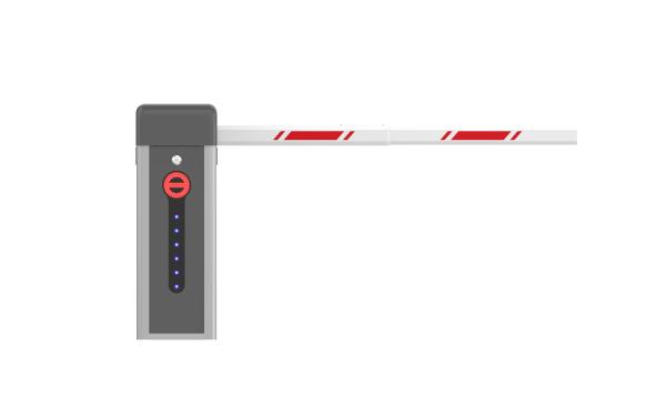 Cheap Boom Barrier Gate System High Speed Drop Arm Barrier Gate with Fence Arm for Car Parking Management for sale