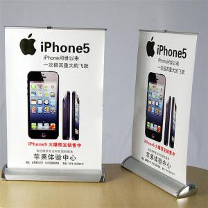 Best Aluminium Portable Table Retractable A3 + A4 Mini Table Top Banner Stand Roll Up Display wholesale