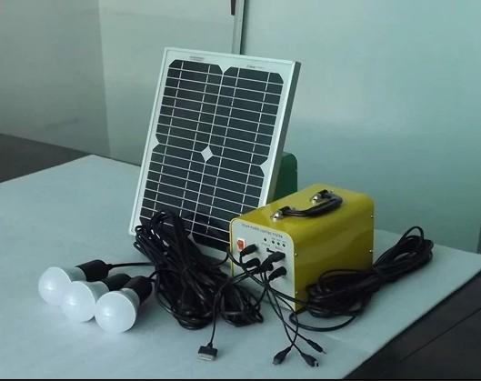 Cheap Hot design 2015~ Mini solar power system 10W for DC and USB output with LED lighting, DC fan, mobile  charging for sale