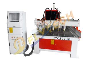 Best Latest Double Gantry CNC Woodworking Machine with 6 heads servo motors wholesale
