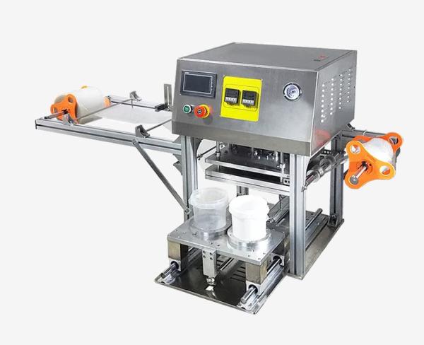 Cheap 1600 Pcs/h Automatic Jar Bucket Sealing Machine For Packing Food Sauce And Daily Chemical Products for sale