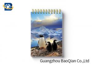 Best Penguin Image Notebook Custom Printed Spiral Notebooks 3D Cover High Definition wholesale