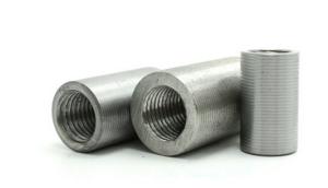 Best Parallel Threaded Mechanical Rebar Splicing System , Rebar All Thread Coupler Black Surface wholesale