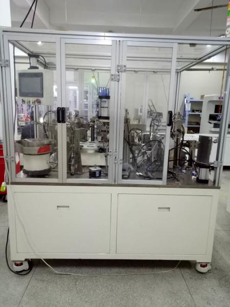 Cheap 0.4--0.6Mpa Alarm Automatic Assembly Line , 220v Automated Production Line for sale