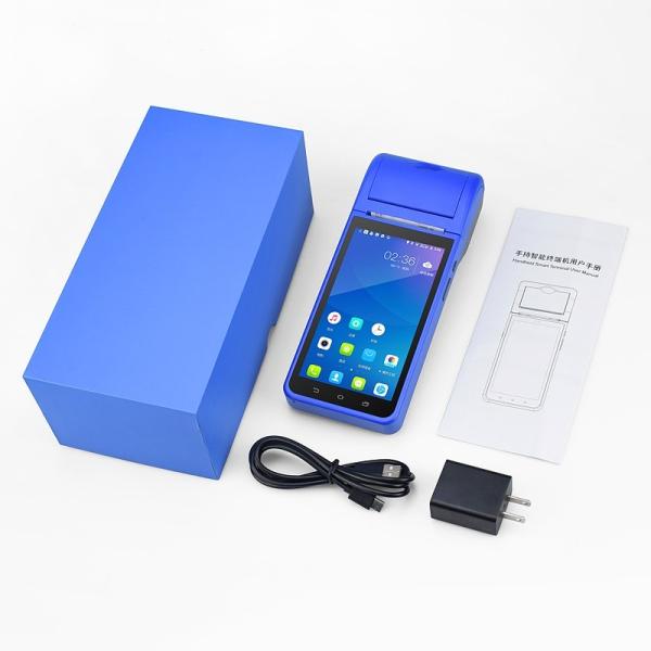Cheap Capacitive Touch Panel Handheld Android POS Terminal with Printer and Barcode Scanner for sale