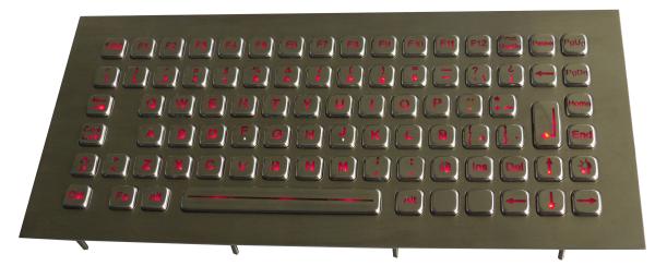 Cheap Custom Backlight Marine Keyboard Compact Format With 87 Keys , function keys for sale