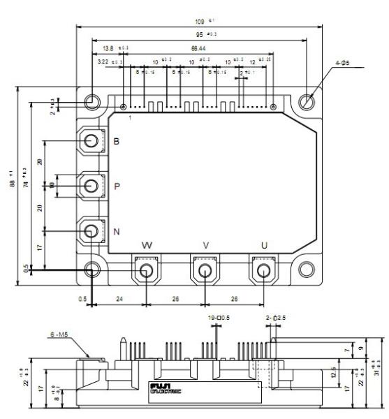 Cheap IGBT Power Module 7MBP50RE120 Intelligent Power Module  FUJITSU IGBT Power Module for sale