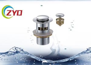 Best Chrome Plated Panel Pop Up Drain With Overflow Water Overflow Resistance wholesale