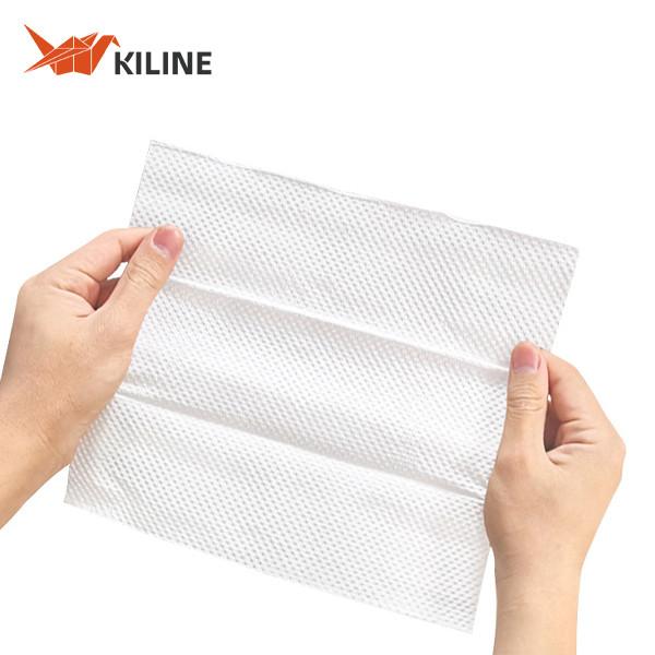 Cheap 40gsm White V Fold Disposable Hand Towels 200 Sheets Pack for sale