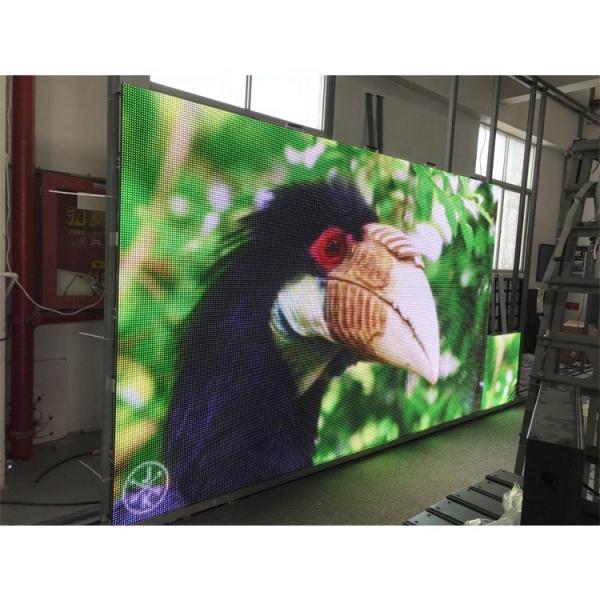 Cheap RGB P10 Outdoor Led Video Display 960x960mm Background Synchronization System for sale